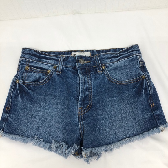 Free People Pants - Free People cutoff Button Fly Denim 24 Shorts
